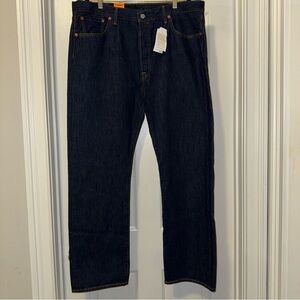 Levi's 501 Blue Straight Jeans Classic Fit
